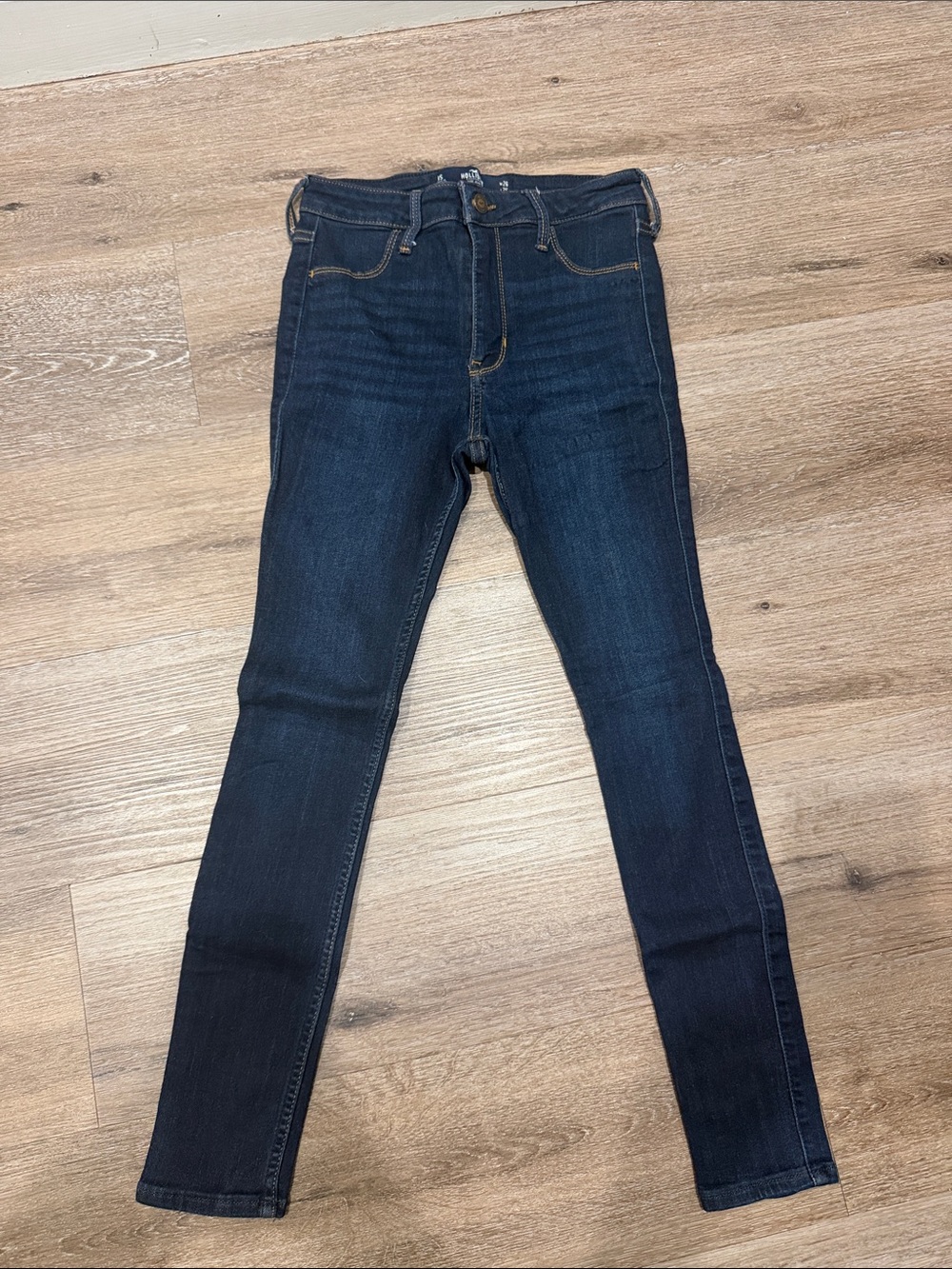 Hollister Dark Indigo High-Rise Skinny Jeans